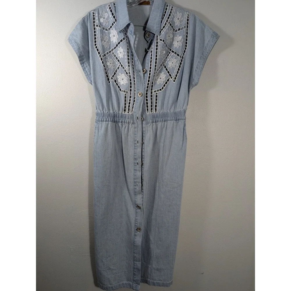 POL‎ Blue Boho western Dress
